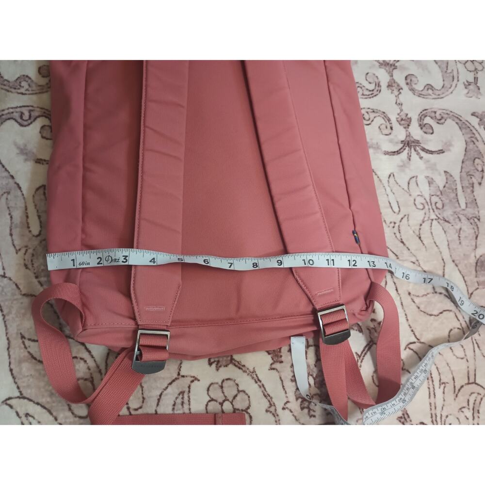 Fjallraven Foldsack No 1 Satchel Backpack Vinyl Pink Outdoor School Hiking - Picture 16 of 16